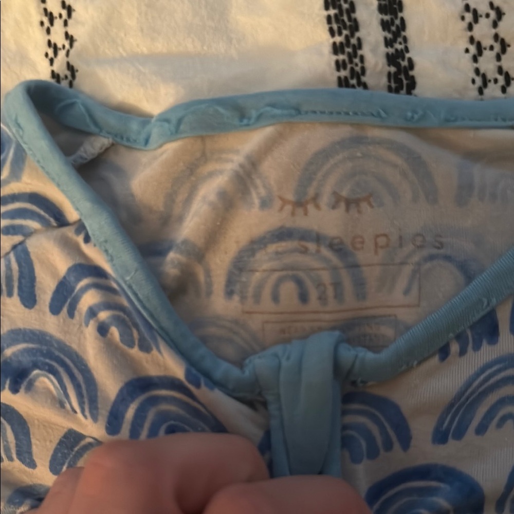 Little Sleepies Blue Rainbow Rashguard - Picture 2 of 2